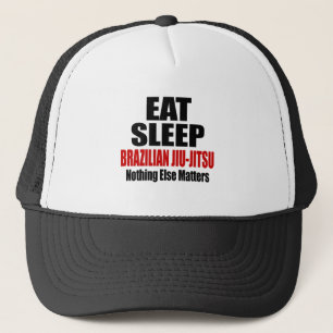 EAT SLEEP BRAZILIAN JIU-JITSU TRUCKER HAT