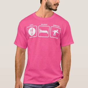 Eat Sleep Break Billiards Humourous T-Shirt