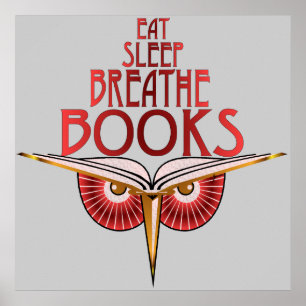 Eat Sleep Breathe Books Print