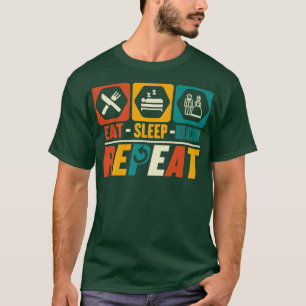 Eat Sleep Bride and Groom RepeatWedding Married Co T-Shirt