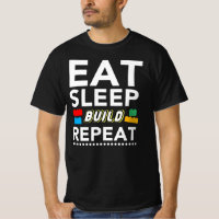 Eat Sleep Build Repeat - Builder Blocks Bricks