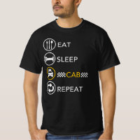 Eat Sleep Cab Repeat - Taxi Driver Cab Driver