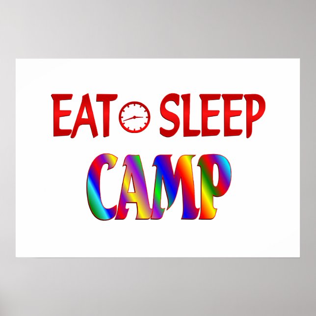 Eat Sleep Camp Poster (Front)