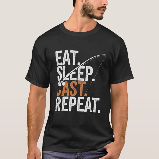 Eat. Sleep. Cast. Repeat. T-Shirt (Front)