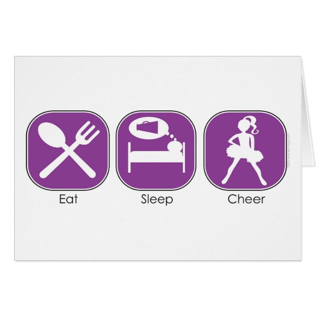 Eat Sleep Cheer (Front Horizontal)