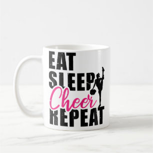 Eat Sleep Cheer Repeat Cheerleading Cheerleader Gy Coffee Mug