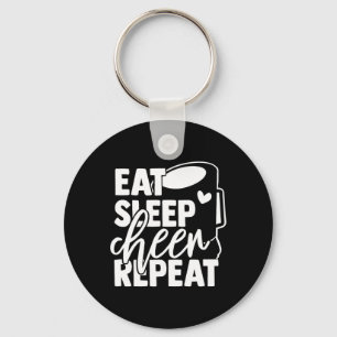 Eat Sleep Cheer Repeat Cheerleading Girl, Boy, Kid Keychain