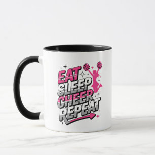 Eat Sleep Cheer Repeat – Cheerleading Squad Spirit Mug