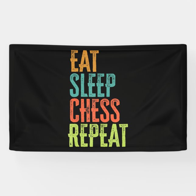 eat sleep chess repeat grand master coach legend banner (Horizontal)