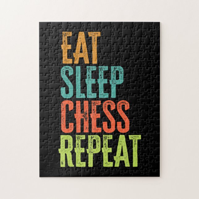 eat sleep chess repeat grand master coach legend jigsaw puzzle (Vertical)