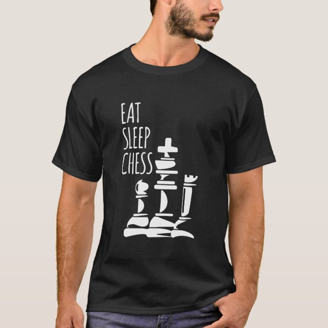 Eat Sleep Chess T-Shirt (Front)