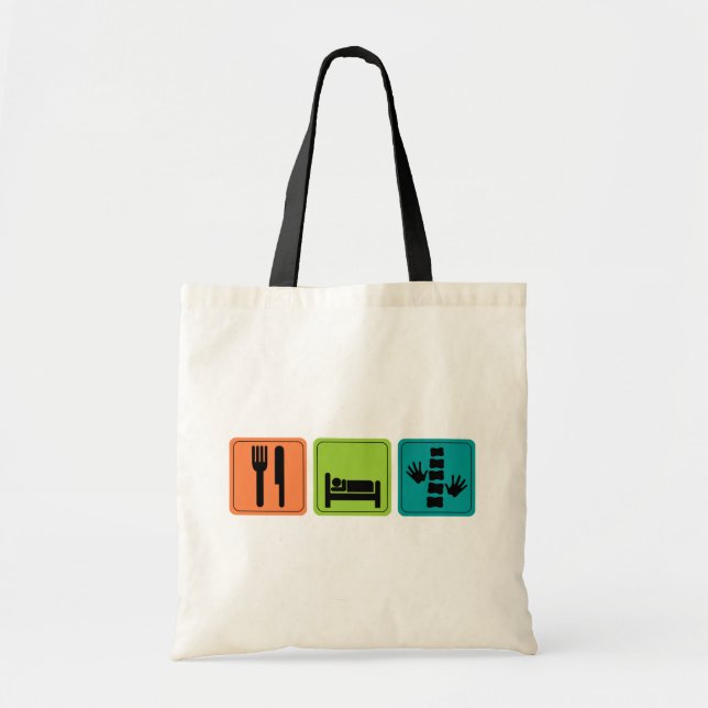 Eat, Sleep, Chiropractic Tote Bag (Front)