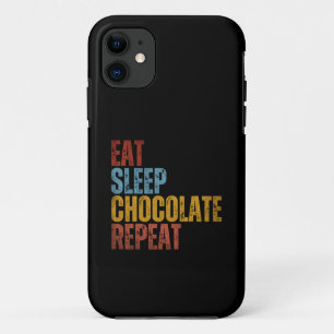 EAT SLEEP CHOCOLATE REPEAT iPhone 11 CASE