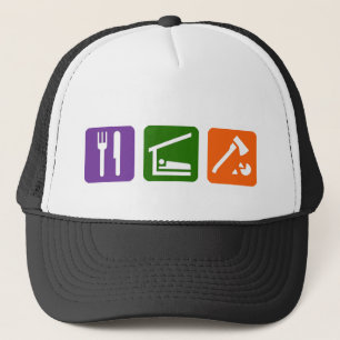 Eat Sleep Chopping Wood Trucker Hat