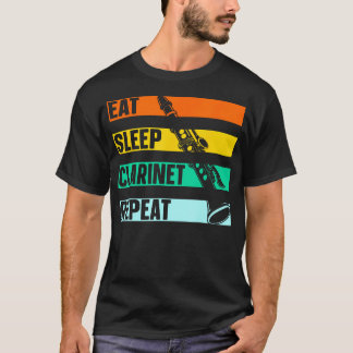 Eat Sleep Clarinet Repeat Music Lover T-Shirt