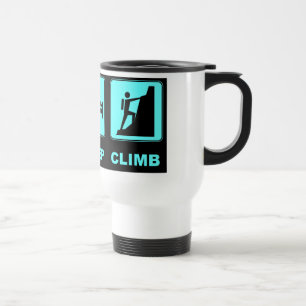 Eat Sleep Climb T-shirt and gift design Travel Mug