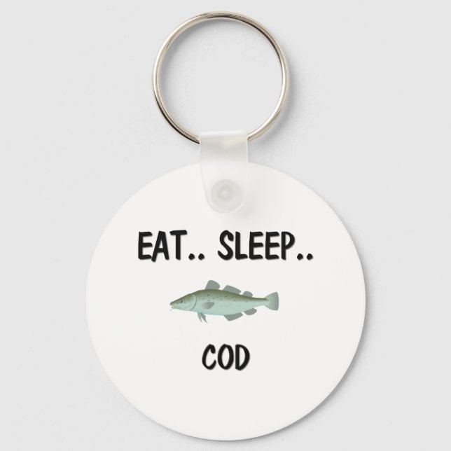 Eat Sleep COD Keychain (Front)