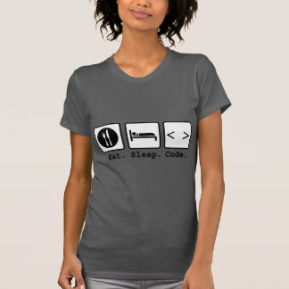 eat sleep code Nerd Wear T-Shirt