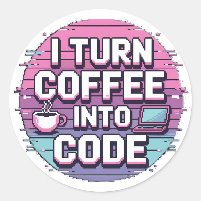 Eat Sleep Code Repeat Classic Round Sticker (Front)