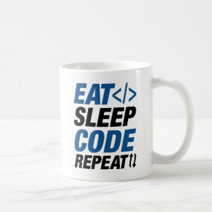 Eat Sleep Code Repeat Coffee Mug