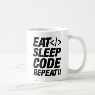 Eat Sleep Code Repeat Coffee Mug