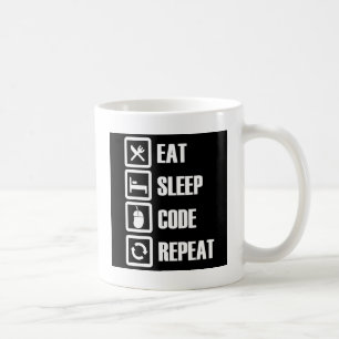 -eat-sleep-code-repeat coffee mug