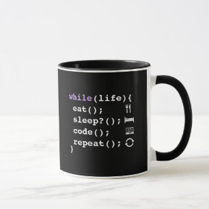 Eat Sleep Code Repeat   Minimal Programmer Mug