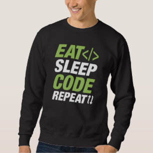 Eat Sleep Code Repeat Sweatshirt