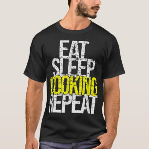 Eat Sleep Cooking Repeat Men Women Chess Coach  T-Shirt