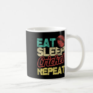Eat Sleep Cricket Repeat - Cricketer Tsman Tting B Coffee Mug