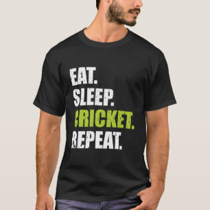 Eat Sleep Cricket Repeat Hoodie T-Shirt