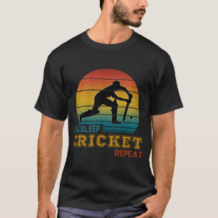 Eat Sleep Cricket Repeat T-Shirt