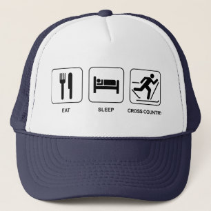 Eat Sleep Cross Country Trucker Hat
