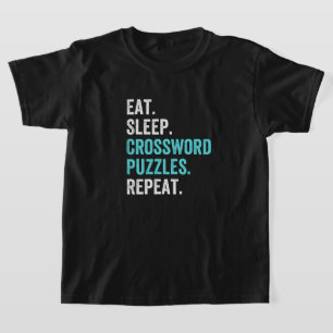 Eat.Sleep. Crossword Puzzles. Repeat. T-Shirt