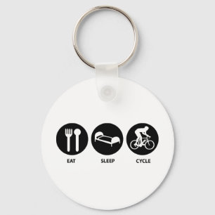Eat Sleep Cycle Keychain