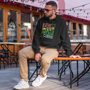 Eat Sleep Darts Repeat - Dart Fan Hoodie