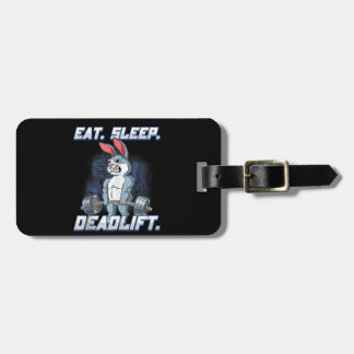 Eat Sleep Deadlift Gym Bodybuilding Tank Top Luggage Tag