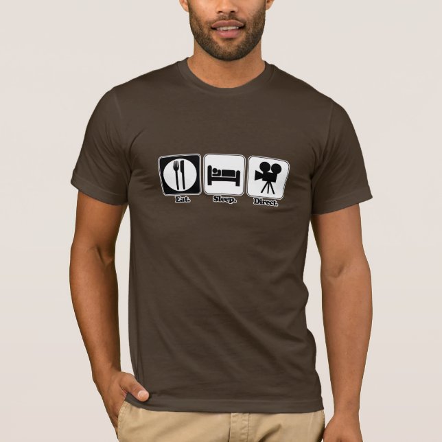 eat sleep direct T-Shirt (Front)