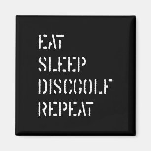Eat Sleep Disc Golf Repeat _1 Magnet