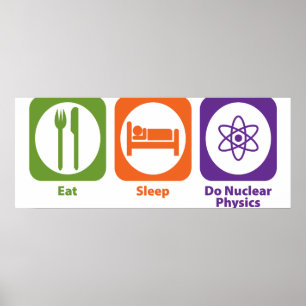 Eat Sleep Do Nuclear Physics Poster