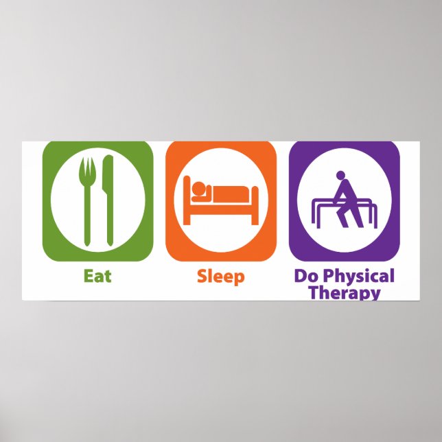 Eat Sleep Do Physical Therapy Poster (Front)