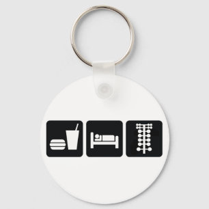 Eat Sleep Drag Race Keychain