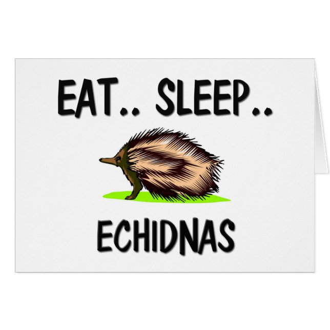 Eat Sleep ECHIDNAS (Front Horizontal)