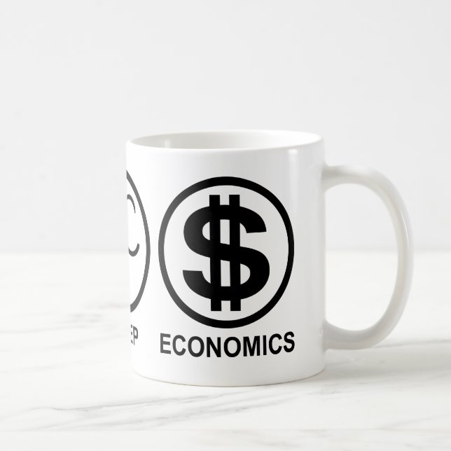 Eat Sleep Economics Coffee Mug (Right)