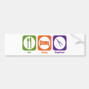 Eat Sleep Engineer Bumper Sticker