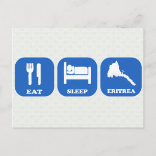 Eat Sleep Eritrea Postcard