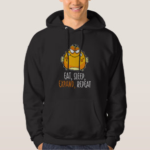 Eat Sleep Expand Repeat Blowfish Puffer Fish 1 Hoodie