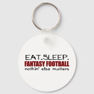 Eat Sleep Fantasy Football Keychain