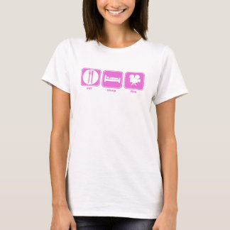 eat sleep film pink T-Shirt
