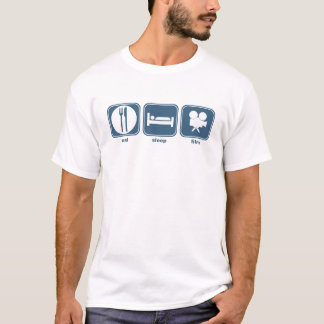 eat sleep film T-Shirt